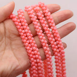 Natural Coral Small Beads Round Shape Loose Coral Beaded