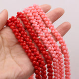 Natural Coral Small Beads Round Shape Loose Coral Beaded