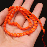 Natural Coral Beaded Button Shape Loose Beads for DIY Jewelry 3x6mm