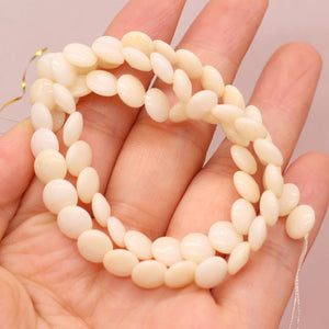 Natural Coral Beaded Button Shape Loose Beads for DIY Jewelry 3x6mm
