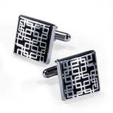 Classic Pattern Tie Bar Cufflinks Set Men Jewelry TZ-410