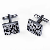 Classic Pattern Tie Bar Cufflinks Set Men Jewelry TZ-410