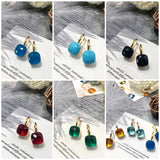 Candy Crystal Stone Tassel Earrings Women Girls Jewelry