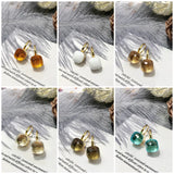 Candy Crystal Stone Tassel Earrings Women Girls Jewelry