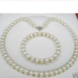 Charming 6X9MM South Sea Fresh Water Baroque Pearls Bracelet Necklace Set