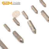 Natural Gray Pyrite Stone Spike Beads 15 Inches Strand Bulk