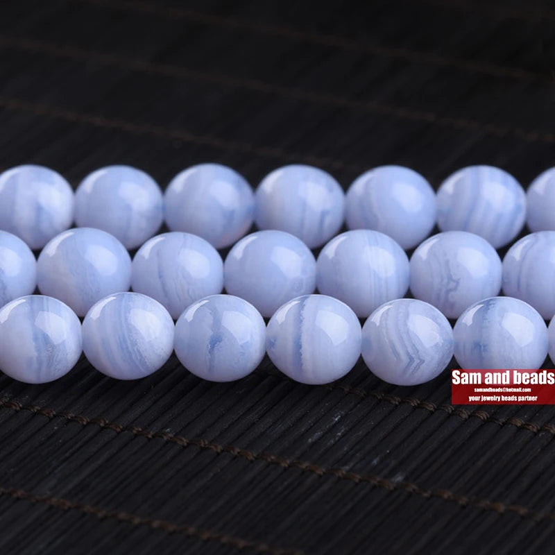 Natural Stone Lace Agates Round Loose Beads 4-12MM for Jewelry Making