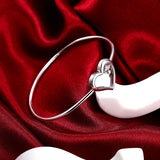925 Sterling Silver Heart Bracelets for Women