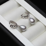 925 Silver Earrings with Natural Pearls Women