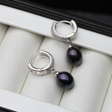 925 Silver Earrings with Natural Pearls Women
