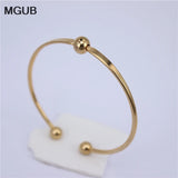 Classic Cuff Bracelet Bangle Stainless Steel Men Women Jewelry Gift