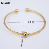Classic Cuff Bracelet Bangle Stainless Steel Men Women Jewelry Gift