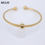 Classic Cuff Bracelet Bangle Stainless Steel Men Women Jewelry Gift