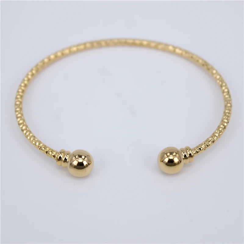 Classic Cuff Bracelet Bangle Stainless Steel Men Women Jewelry Gift