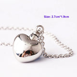 316L Stainless Steel Love Heart Locket Necklace Pets Ashes Urn Pendant