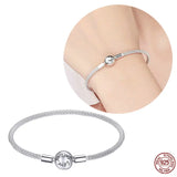 925 Sterling Silver Love you forever Bracelet For Women