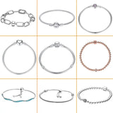925 Sterling Silver Love you forever Bracelet For Women