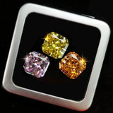 Radiant Cut Light Yellow AAAAAAAA Beads for Jewelry Making CZ DIY