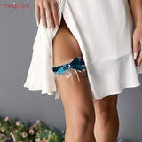 TopQueen VT01 Sexy Bridal Garter Belt Lace Ladies Anklet Thigh Leg Garter Ring