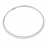 Women's Stainless Steel Torques Necklace in Silver Colour
