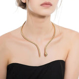 Torques Snake Jewelry Animal Necklaces Collar Bijoux Short Snake Choker Necklace