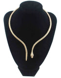 Torques Snake Jewelry Animal Necklaces Collar Bijoux Short Snake Choker Necklace