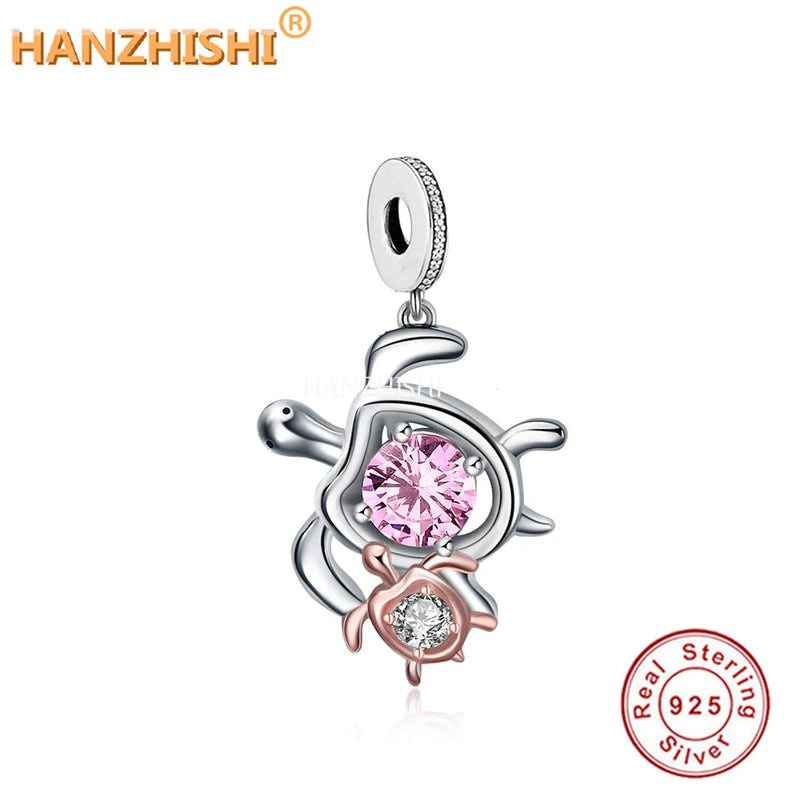 925 Sterling Silver Tortoise Necklace Animal Pendant Birthday Gift