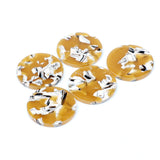 Tortoise Shell Acrylic Earring Charms Circle Coin Pendants