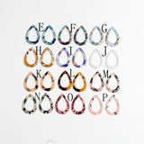 Tortoise Shell Beads Acetate Earring Charms Drop Shaped Pendants ACE101