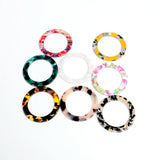Tortoise Shell Acrylic Bead Earring Charm
