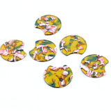 Tortoise Shell Acrylic Earring Charms, Boho Pendants, 36mm-ACE182