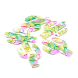 Tortoise Shell Cactus Earring Charms, Acrylic Pendants