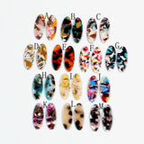 Acetate Acrylic Oval Charms for Earrings