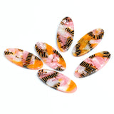 Acetate Acrylic Oval Charms for Earrings