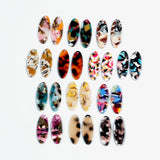 Acetate Acrylic Oval Charms for Earrings