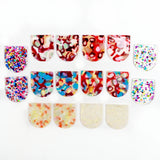 Acetate Acrylic D Shaped Boho Earring Charms, 35x30mm