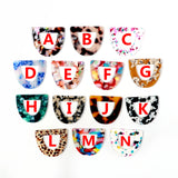 Tortoise Shell Acrylic Earring Charms, D Shaped Pendants, Boho Earring Parts
