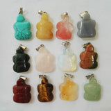 Tortoise Stone Turtle Charms Pendant for Jewelry Making Necklaces 12pcs
