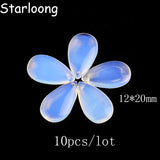 Opal Stone Lampwork Glass Beads for Necklace Making