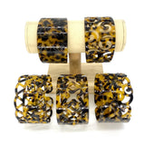 Tortoiseshell Bangles Set for Polynesian Women - 5 Classic Designs