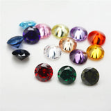 15pcs 4-10mm Loose Round Cubic Zirconia CZ Gemstone