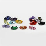 15pcs 4x8mm~6x12mm Loose Marquise CZ Synthetic Gemstone