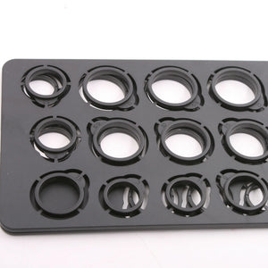 23PCS High Plastic US Folding Ring Sizes 2.5-14 Sizing