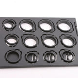 23PCS High Plastic US Folding Ring Sizes 2.5-14 Sizing