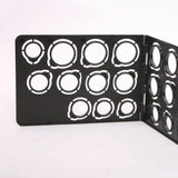 23PCS High Plastic US Folding Ring Sizes 2.5-14 Sizing