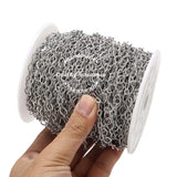 Stainless Steel Circle Oval Link Chains for DIY Necklace Jewelry
