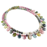 Princess Chain Tourmaline Drop Necklace