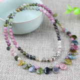 Princess Chain Tourmaline Drop Necklace