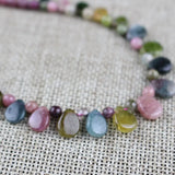 Princess Chain Tourmaline Drop Necklace