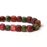 Tourmaline Natural Stone Cube Agates Beads 8x8mm
